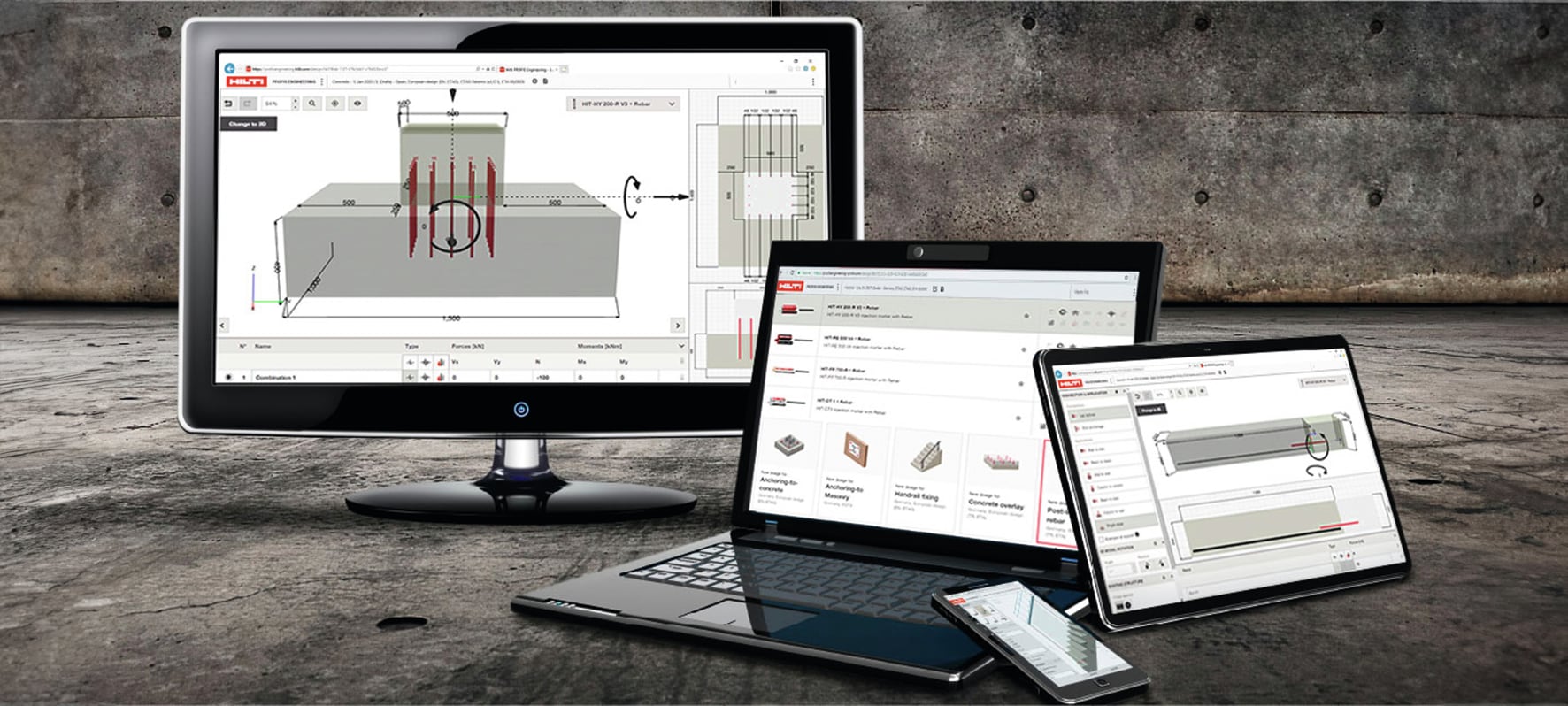 Software PROFIS Engineering per connessioni acciaio-calcestruzzo