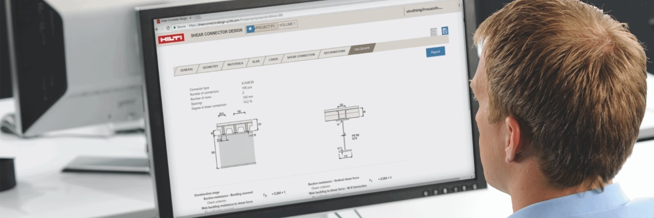 Hilti Shear Connector Design Software