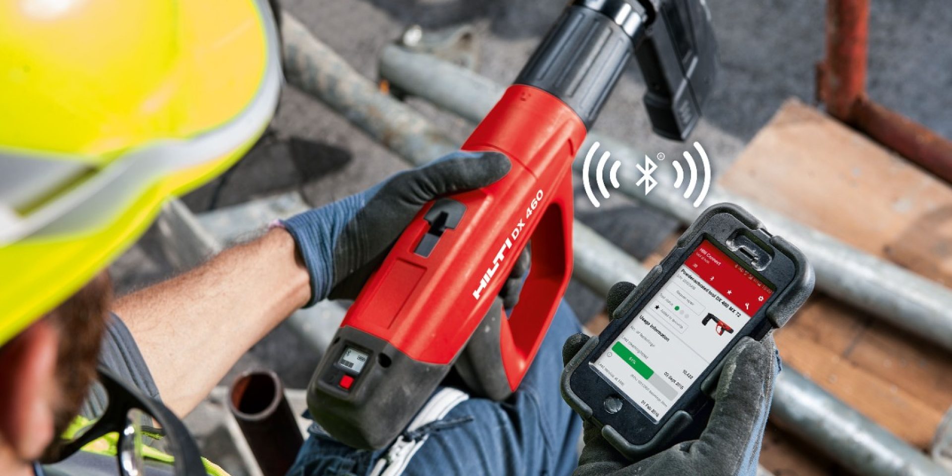 Hilti DX 460 mit Hilti Connect App