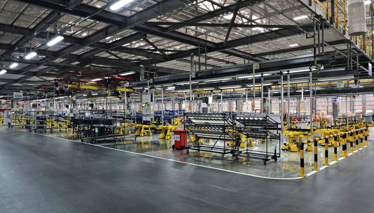 Machine shop The machine shop of Automobile manufacturing plant.