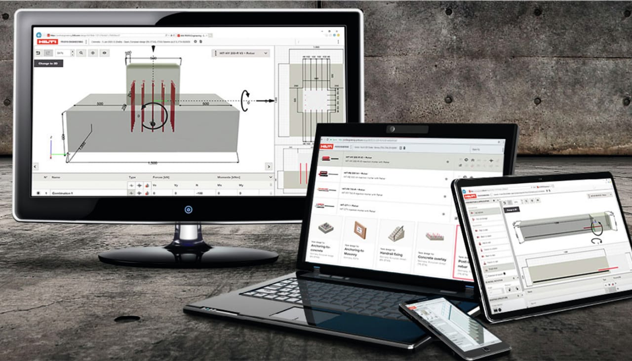 Software PROFIS Engineering per connessioni acciaio-calcestruzzo