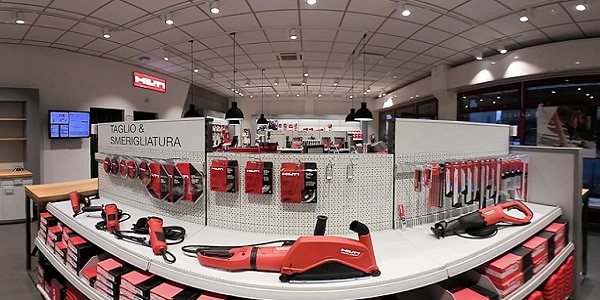 I negozi Hilti cambiano il look per offrire una nuova esperienza  di acquisto.