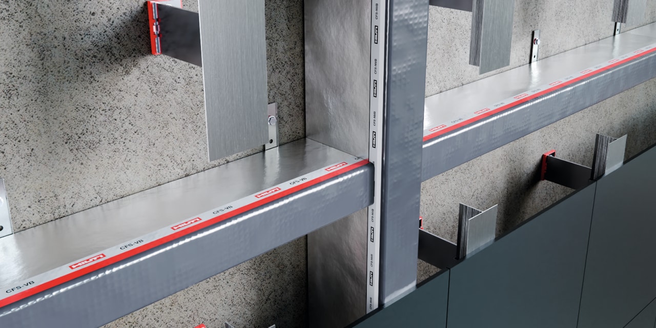 Cavity Barrier CFS-VB/NVB per cavità ventilata e non ventilata