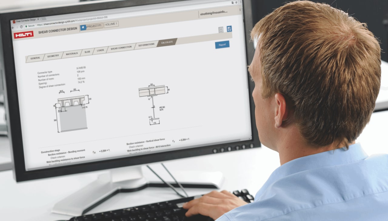 Software calcolo a taglio XHVB Hilti Italia