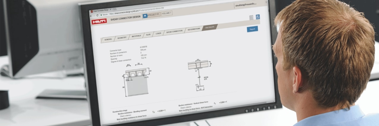 Hilti Shear Connector Design Software