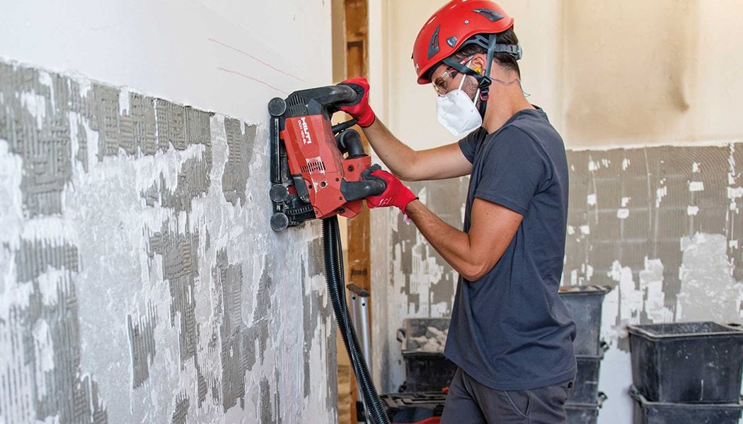 Utilizzando il demolitore e lo scalpello giusti, il lavoro può essere portato a termine in pochissimo tempo