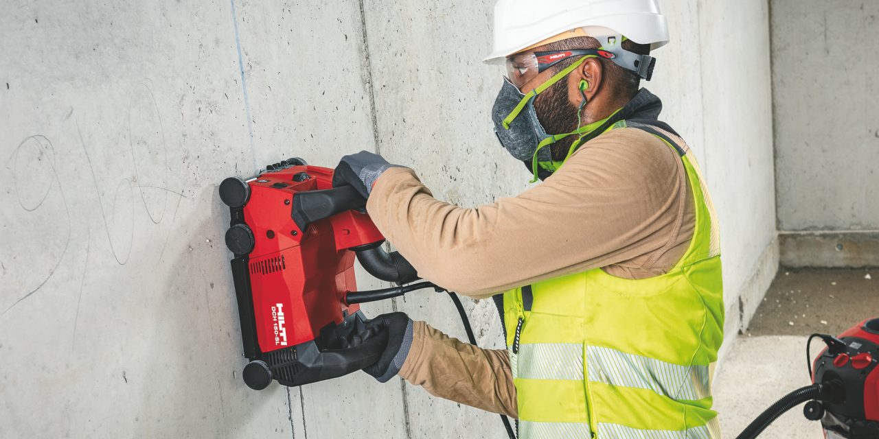 Remove concrete remains noses formwork, chiseling,   AVR
