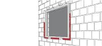 Schiuma isolante CF 812 CC flessibile Schiuma isolante flessibile, ideale per tutti gli edifici sigillati e a bassa energia Applicazioni 1