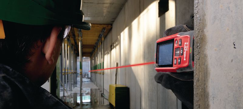 PD-E Lasermessgerät mit integriertem optischem Sucher für Aussenmessungen bis 200 m Anwendungen 1