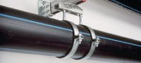 Collare extra pesante MP-MRXI (con isolamento acustico) Collare per tubi in acciaio di alta qualità con gomma isolante antirumore per carichi molto pesanti Applicazioni 1