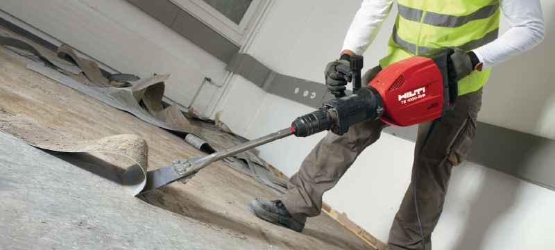 Raschiatori per pavimenti TE-SX FS Raschiatori per pavimenti extra affilati TE-S per la rimozione di pavimentazioni e rivestimenti utilizzando attrezzi per demolizione Applicazioni 1