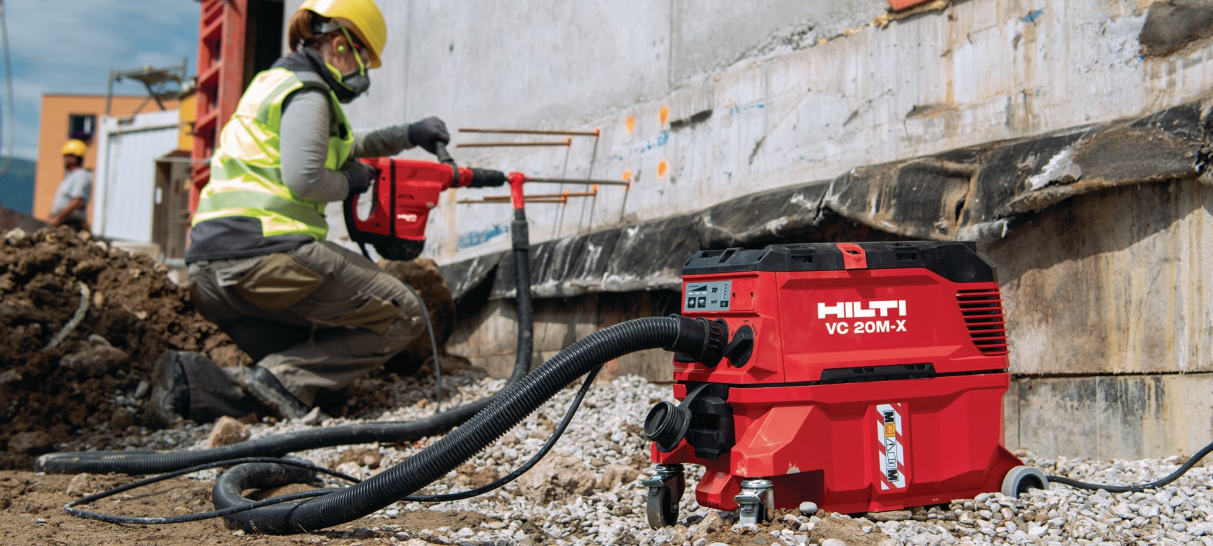 Aspiratore da cantiere compatto per liquidi/solidi VC 20-L-X - Aspirapolvere  per cantieri - Hilti Italy