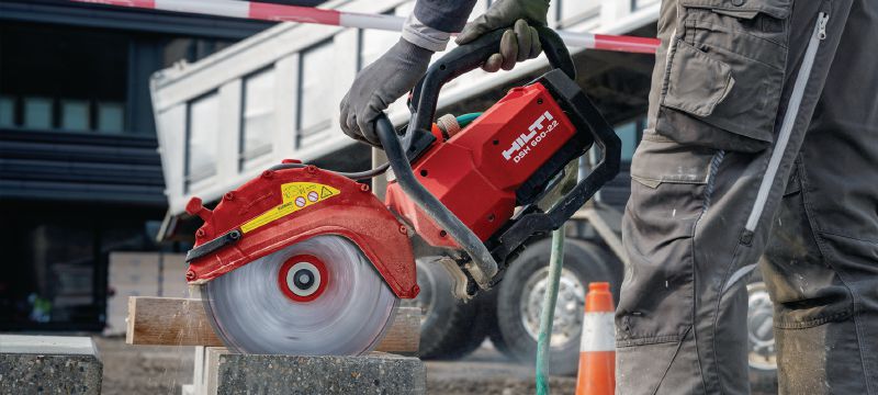 Akku-Trennschleifer DSH 600-22 Akku-Trennschleifer für Beton, Metall und Mauerwerk (kabellose Nuron Geräteplattform) Anwendungen 1