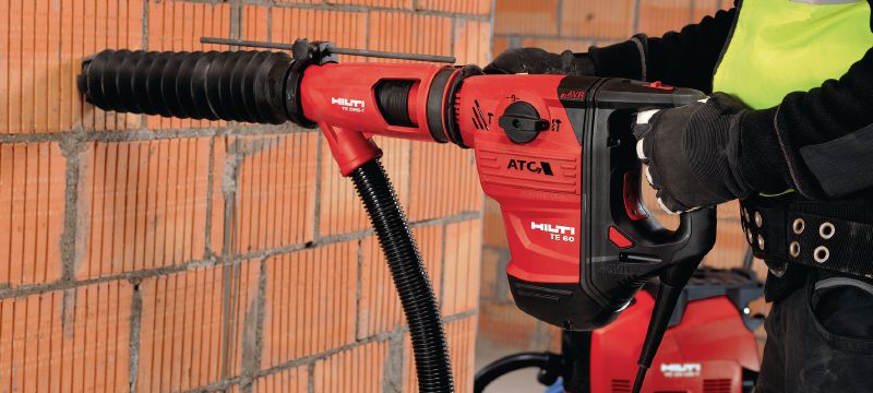 Sistema per la rimozione della polvere TE DRS-Y Sistema per la rimozione della polvere per la foratura e scalpellatura del calcestruzzo utilizzando perforatori SDS Max (TE-Y) Hilti Applicazioni 1