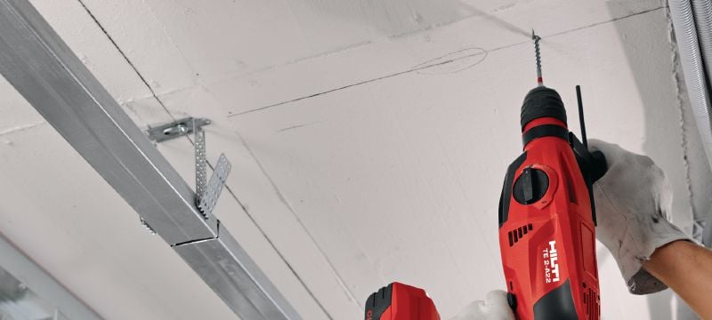 Perforatore a batteria TE 2-A22 Perforatore cordless compatto, leggero, da 22 V per una maneggevolezza superiore Applicazioni 1