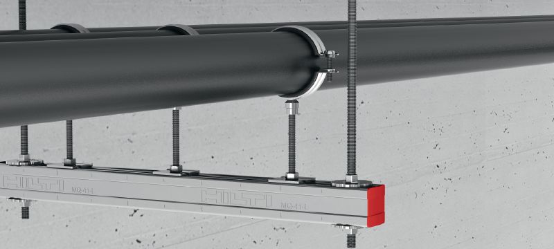 MQZ-TW Trapezrad Feuerverzinkte Schienenplatte (einstellbar) der Ultimate-Leistungsklasse für Trapezanwendungen Anwendungen 1