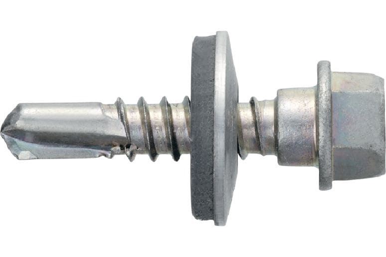 Viti autoperforanti metalliche S-MD 53Z Vite autoperforante (acciaio al carbonio zincato) con rondella da 16 mm per fissaggi di metallo su metallo di medio spessore (fino a 6 mm)