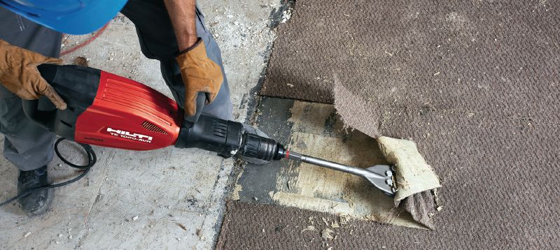 Raschiatori per pavimenti TE-SX FS Raschiatori per pavimenti extra affilati TE-S per la rimozione di pavimentazioni e rivestimenti utilizzando attrezzi per demolizione Applicazioni 1