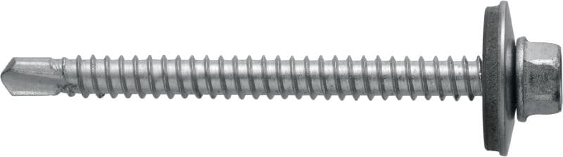 S-MD 63 S Selbstbohrschraube (A2 Edelstahl) mit 19-mm-Unterlegscheibe für mitteldicke Metall-Metall-Befestigungen (bis 6 mm)