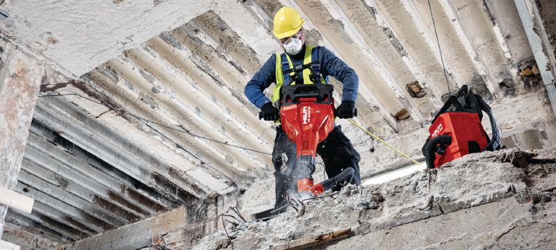 Akku-Abbruchhammer TE 2000-22 Leistungsstarker und leichter Akku-Abbruchhammer zum Aufbrechen von Beton und andere Abbrucharbeiten (kabellose Nuron-Geräteplattform) Anwendungen 1