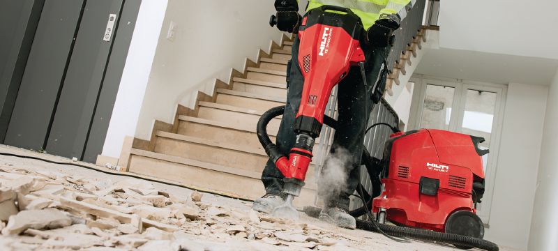 TE 2000-AVR Außergewöhnlich leichter und vibrationsarmer Beton-Abbruchhammer für Arbeiten an Böden und Decken Anwendungen 1