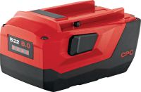 Batteria B22 8.0 22V Batteria Li-ion a potenza estrema da 22 V 8,0 Ah per tempi di funzionamento estremi