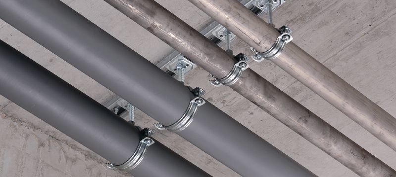Collare MPN-R Collare per tubi standard in acciaio inox, non isolato, per carichi medi Applicazioni 1