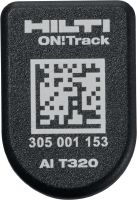 Smart tag ON!Track Bluetooth® AI T320 Robusto asset tag per localizzare le attrezzature edili e fare domanda tramite il sistema di tracciamento attrezzi Hilti ON!Track - ottimizza il vostro inventario e risparmia tempo
