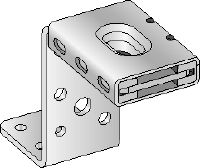 Staffa per condotte di ventilazione MVA-ZC Staffa per condotte di ventilazione zincata per il fissaggio di condotte di ventilazione medie sopraelevate