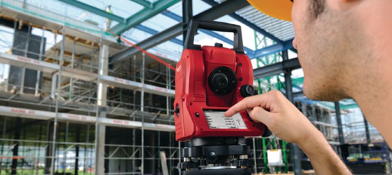 POS 15 Präzise Bau-Totalstation für den 2-Mann-Betrieb mit 5-Winkelmessgenauigkeit Anwendungen 1