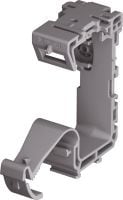 Portacavi X-ECH MX (02) Raccoglicavi in materiale plastico ottimizzato per i chiodi a nastro e compatibile con un'ampia gamma di metodi di fissaggio e materiali di base.