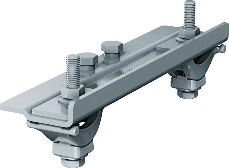 MP-PS Festpunktverbinder für Stahlträger Trägerverbinder zur Befestigung von MP-PS Rohrschuhen an Stahlträgern