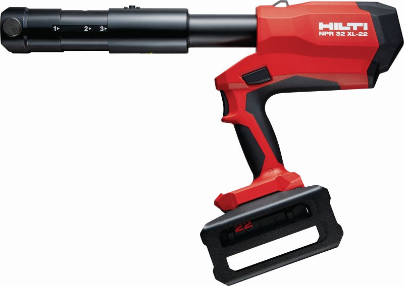 Pressatubi NPR 32 XL-22 Attrezzo di pressatura cordless per uso intensivo con impugnatura a pistola, compatibile con ganasce e anelli intercambiabili da 32 kN (piattaforma a batteria Nuron)