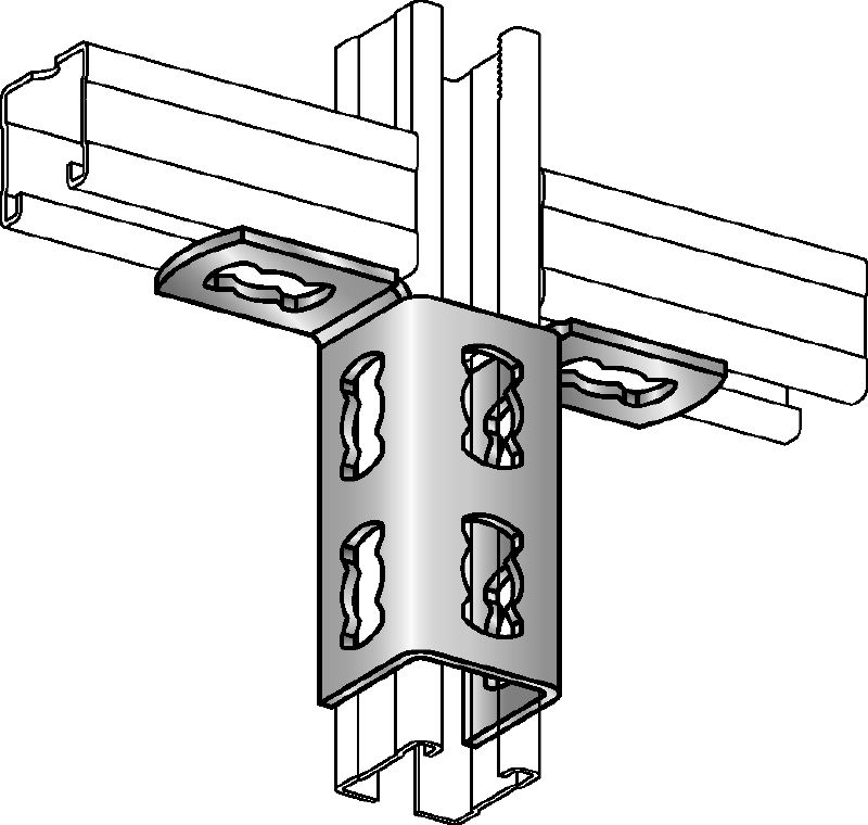 Bullone di collegamento MQV-2D-R Collegamento binario in acciaio inox (A4) per strutture bi-dimensionali