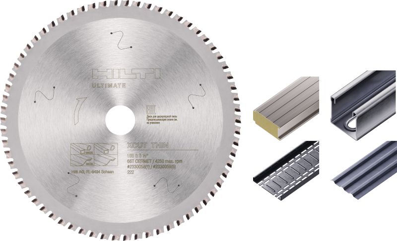 Lama per sega circolare X-Cut per acciaio e acciaio inossidabile sottile Lama per sega circolare ad alte prestazioni con denti in cermet per tagliare più velocemente e più a lungo lamiere in acciaio e inox