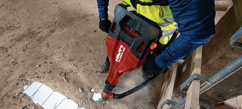 Martello pneumatico cordless TE 2000-22 Martello pneumatico a batteria potente e leggero per la frantumazione del calcestruzzo e altri lavori di demolizione (piattaforma batteria Nuron) Applicazioni 1