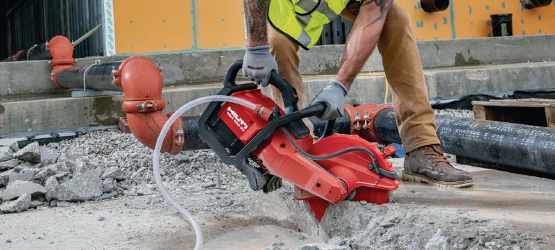 Akku-Trennschleifer DSH 600-22 Akku-Trennschleifer für Beton, Metall und Mauerwerk (kabellose Nuron Geräteplattform) Anwendungen 1