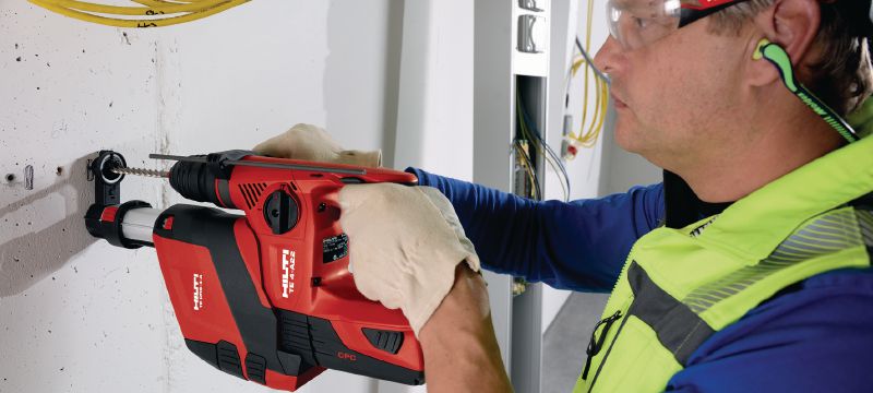 Perforatore a batteria TE 4-A22 Perforatore cordless da 22 V compatto con maniglia a D per una superiore maneggevolezza nelle applicazioni in serie Applicazioni 1