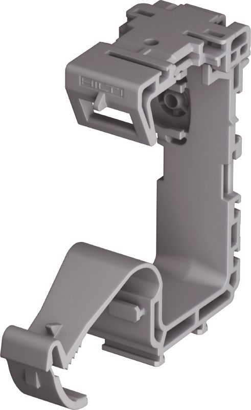 Portacavi X-ECH MX (02) Raccoglicavi in materiale plastico ottimizzato per i chiodi a nastro e compatibile con un'ampia gamma di metodi di fissaggio e materiali di base.