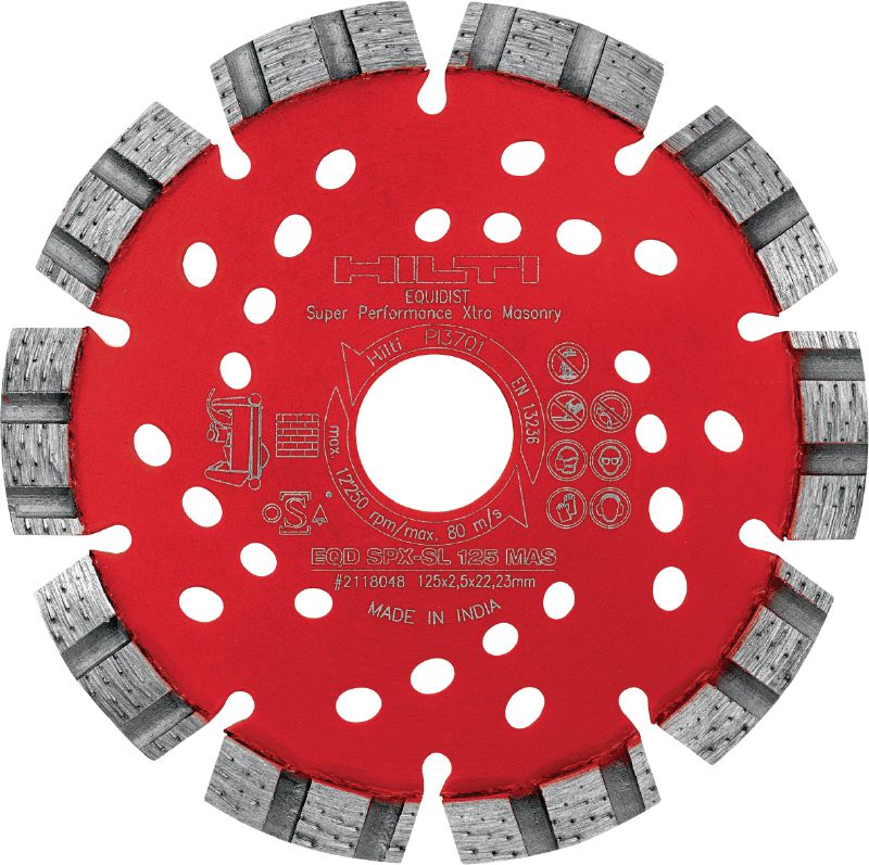 Lama diamantata per muratura SPX-SL Lama di taglio a diamante di alta qualità con tecnologia Equidist per una scanalatura ottimale nella muratura