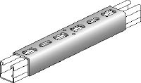 MQV Schienenverbinder Galvanisch verzinkter Verbindungsknopf zur Verwendung als Längsverlängerung für MQ Profilschienen