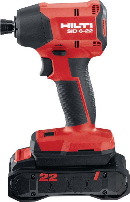 Avvitatore a impulsi a batteria SID 6-22 Avvitatore a impulsi a batteria cordless di grande potenza con motore brushless e precisa maneggevolezza per risparmiare tempo nei lavori di fissaggio ad alto volume (piattaforma a batteria Nuron)