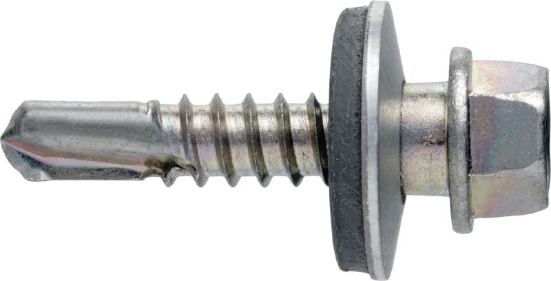 S-MD 53 S Selbstbohrschraube (A2 Edelstahl) mit 16-mm-Unterlegscheibe für mitteldicke Metall-Metall-Befestigungen (bis 6 mm)