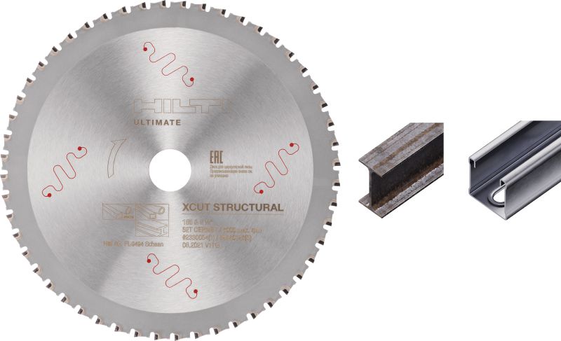 Lama per sega circolare X-Cut per acciaio e acciaio inossidabile strutturale Lama per sega circolare ad alte prestazioni con denti in cermet per tagliare più velocemente e più a lungo l'acciaio strutturale, compreso l'acciaio inox