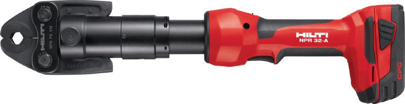 NPR 32-A Presswerkzeug für Rohre Akku-Rohrpresse (22 V) zum Pressen von Rohren mit auswechselbaren Pressbacken für Metallrohre und Kunststoffrohre bis 110 mm (4)