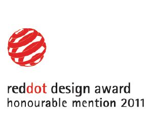                Dieses Produkt wurde mit dem Red Dot Communication Design Award „Honourable Mention“ ausgezeichnet.            