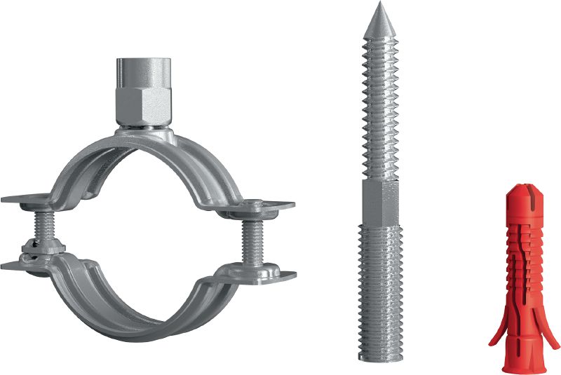 Collare leggero a chiusura rapida MP-H Collare per tubi standard zincato senza gomma isolante antirumori per applicazioni leggere