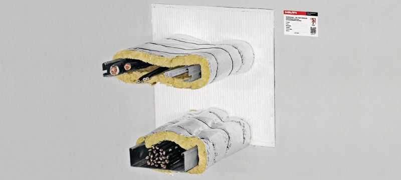 Rivestimento intumescente CFS-CT Sistema con pannelli rivestiti antifuoco con vasta gamma di certificazioni per la sigillatura di aperture da medie a grandi Applicazioni 1