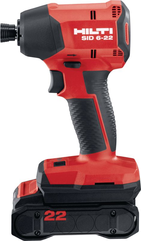 Avvitatore a impulsi a batteria SID 6-22 Avvitatore a impulsi a batteria cordless di grande potenza con motore brushless e precisa maneggevolezza per risparmiare tempo nei lavori di fissaggio ad alto volume (piattaforma a batteria Nuron)