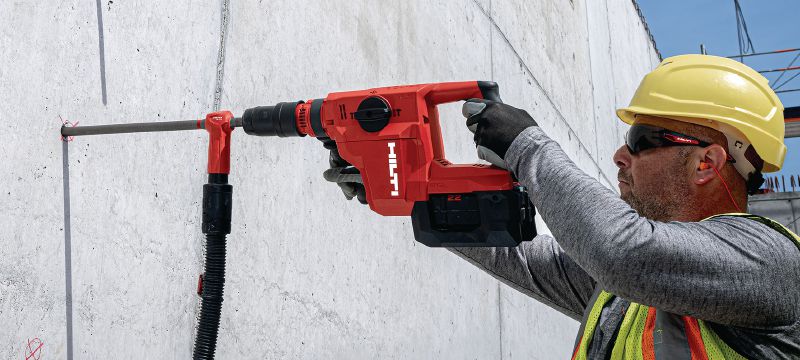 Akku-Bohrhammer TE 50-22 Kompakter SDS Max (TE-Y) Akku-Bohrhammer mit geringerem Gewicht, mehr Leistung und weniger Vibrationen zum Bohren und Meißeln in Beton (Nuron Akku) Anwendungen 1